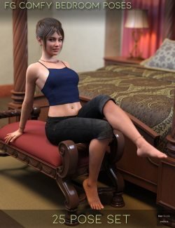 FG Comfy Bedroom Poses for Genesis 8