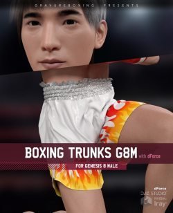 Boxing Trunks G8M for Genesis 8 Male