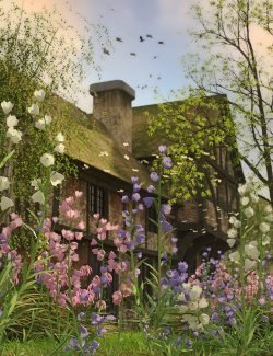 Garden Flowers – Canterbury Bells for Daz Studio
