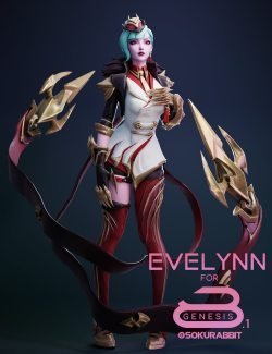 Glorious Crimson Evelynn For Genesis 8 and 8.1 Female
