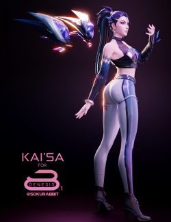 KDA All Out Kai’Sa For Genesis 8 And 8.1 Female