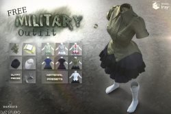Military Uniform for Genesis 8 Female
