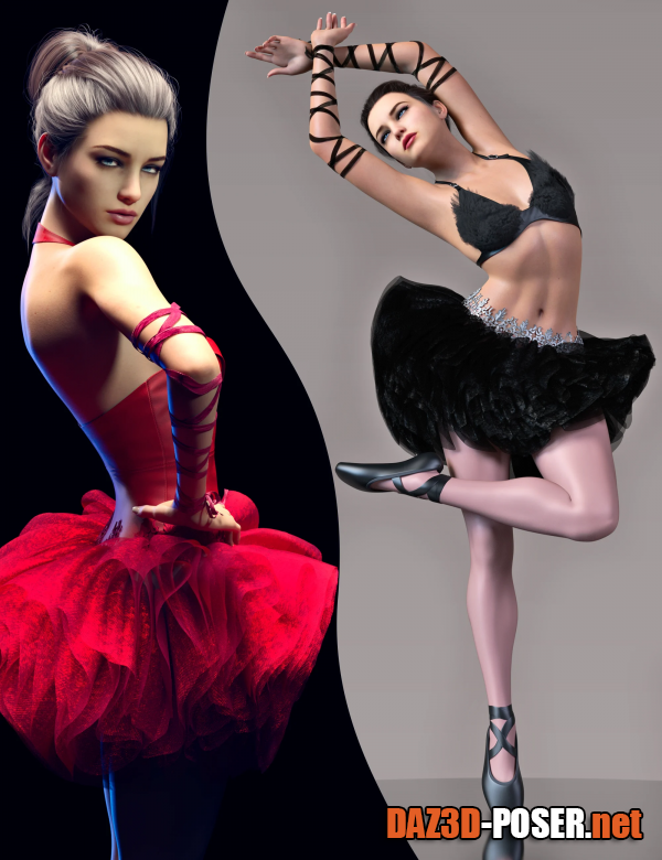 Dawnload Z Ballerina Beauty Shape and Pose Mega Set Genesis 8 and 8.1 for free