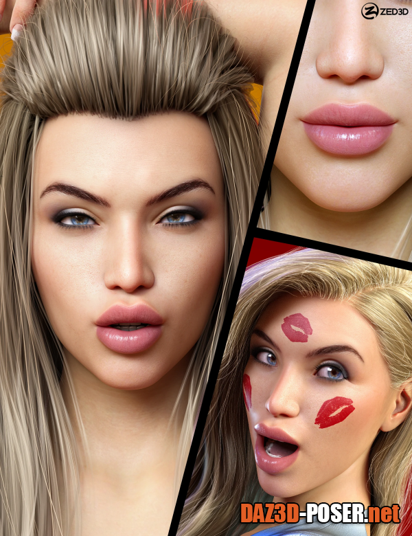 Dawnload Z Kissable Lip Shapes and Expressions for Genesis 8.1 for free