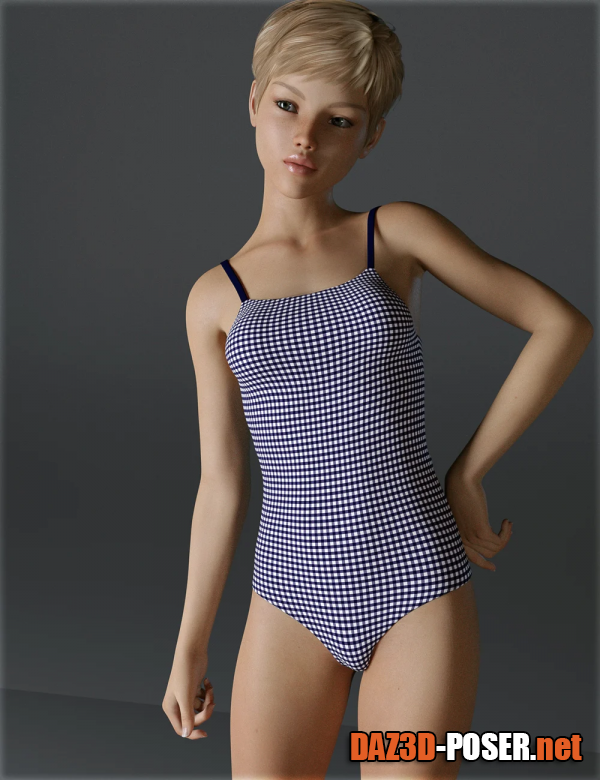 Dawnload H&C One Piece Swimsuit for Genesis 8 Female(s) for free