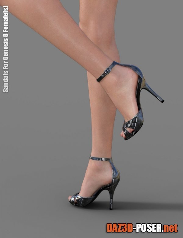 Dawnload Sandals for Genesis 8 Female(s) for free
