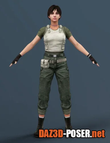 Dawnload Rebecca Chambers For G8F + Outfit for free
