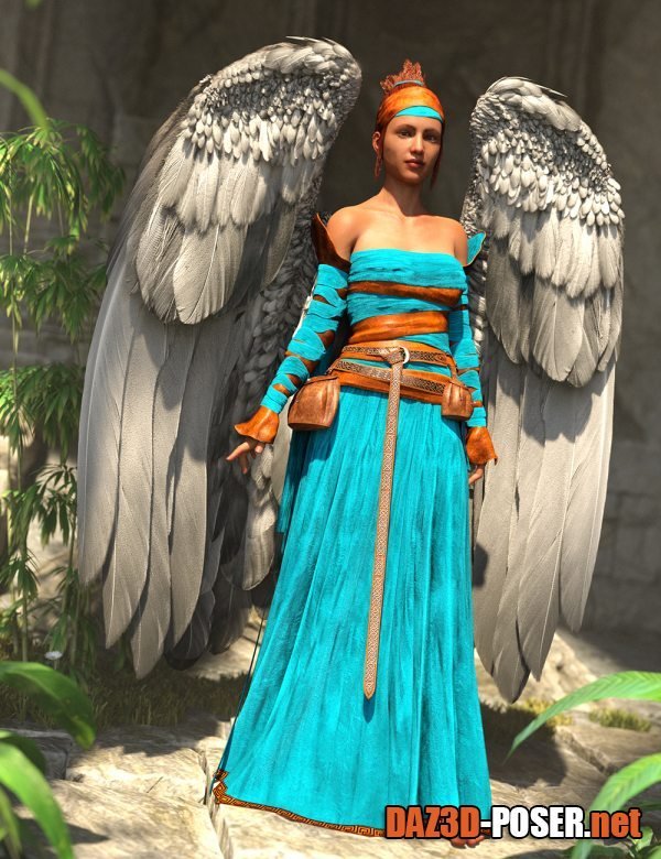 Dawnload dForce Angeloi Outfit for Genesis 8 and 8.1 Females for free