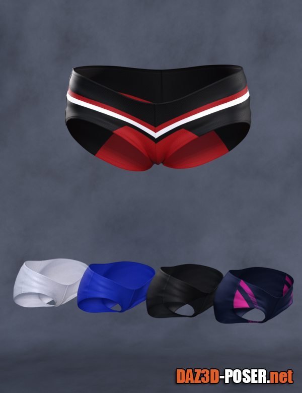 Dawnload Cheerleading Squad Outfit Shorts for Genesis 8 and 8.1 Females for free