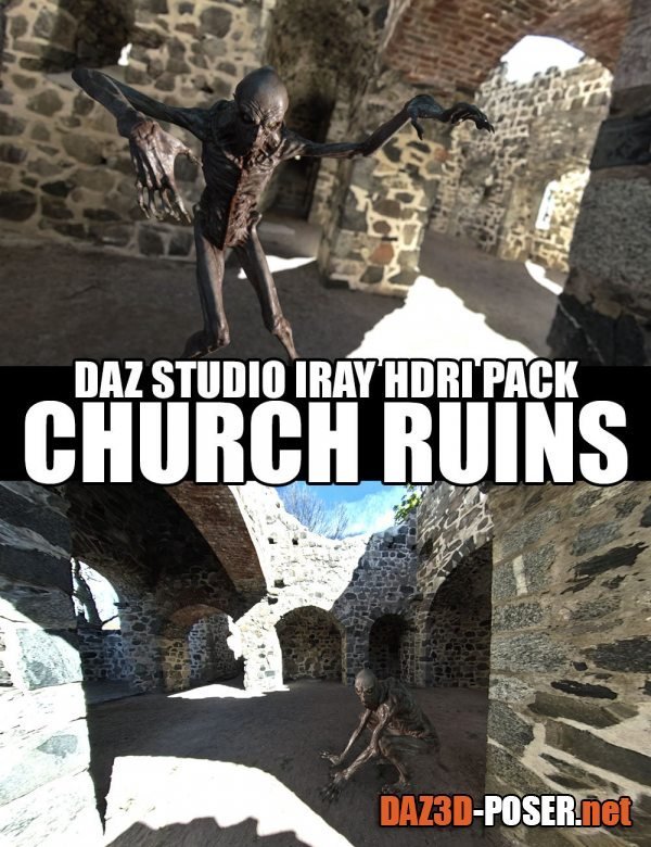 Dawnload Church Ruins – DAZ Studio Iray HDRI Pack for free