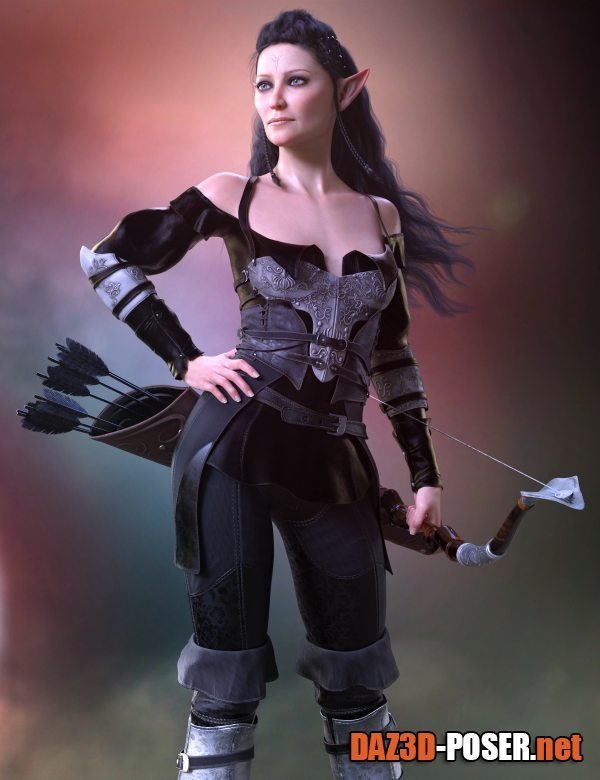 Dawnload Elf Ranger Outfit for Genesis 8 and 8.1 Females for free