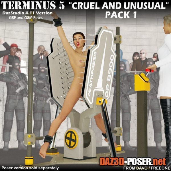Dawnload Terminus 5 “Cruel and Unusual Pack 1” for DazStudio for free