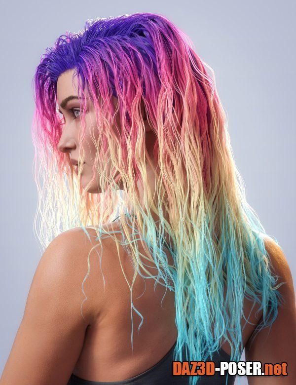 Dawnload Rainbow Hair – Iray Shaders for free
