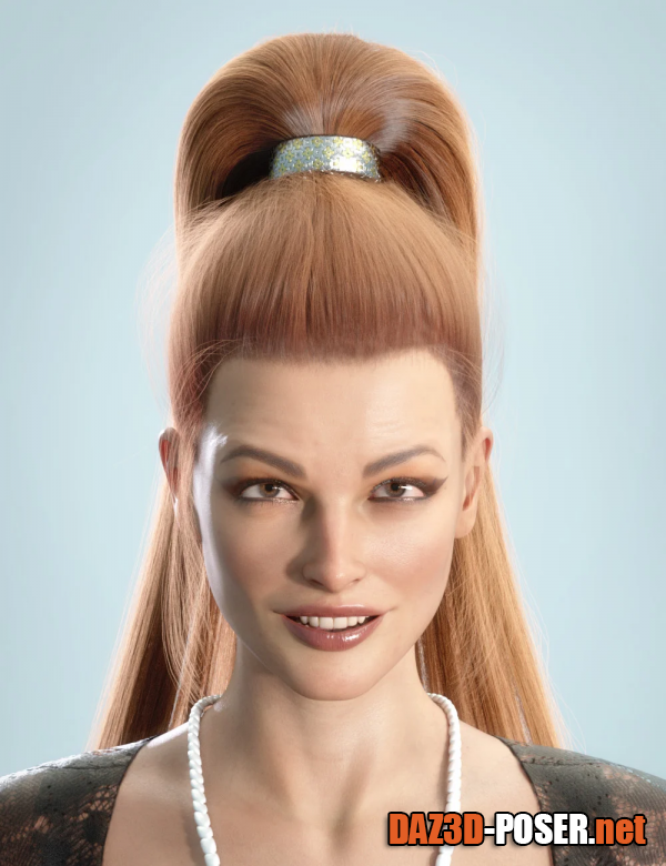 Dawnload dForce Backbunch Hair Extensions for Genesis 8 and 8.1 Females for free