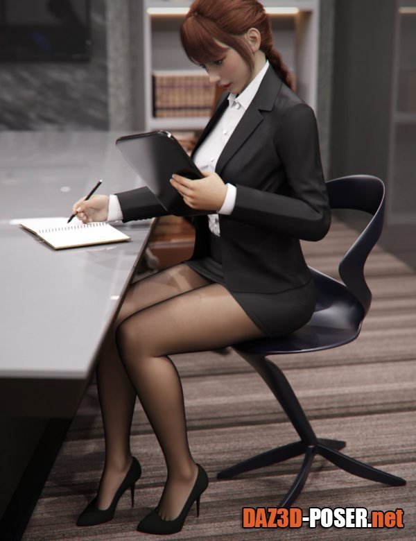 Dawnload dForce Office Lady Suit for Genesis 8 and 8.1 Females for free