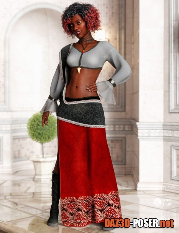 Dawnload dForce Shanara Outfit for Genesis 8 Females for free