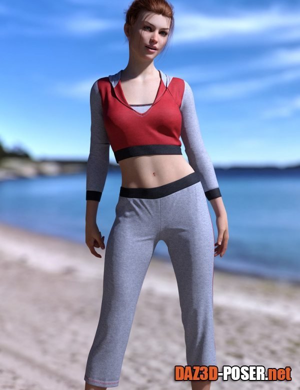Dawnload dForce Summer Fit Outfit for Genesis 8 and 8.1 Female for free