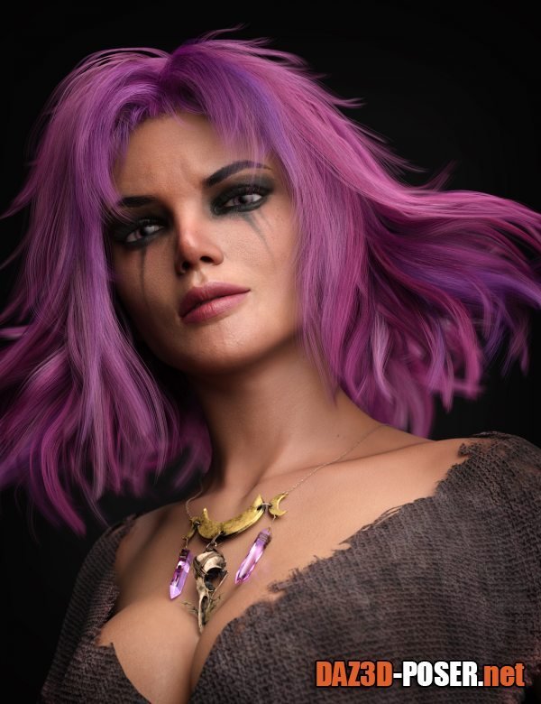 Dawnload dForce Flightful Hair for Genesis 3, 8, and 8.1 Females for free