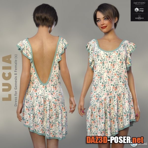 Dawnload Lucia Dress Genesis 8 Female(s) for free
