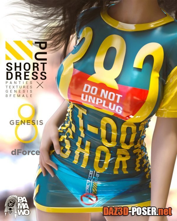 Dawnload PU dForce Short Dress for G8F for free