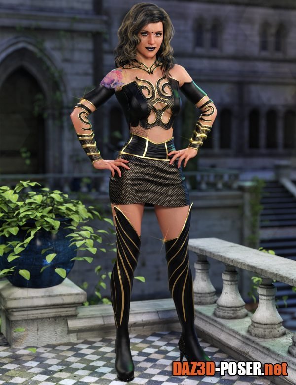 Dawnload Keeper of the Feathers Outfit Bundle for Genesis 8 and 8.1 Females for free