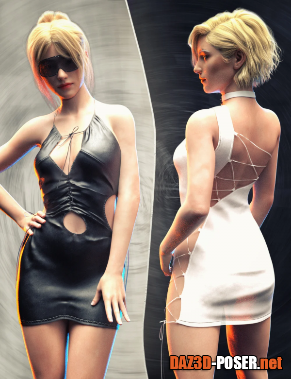 Dawnload KUJ Fashion Tight Dress Outfit for Genesis 8 and 8.1 Female for free