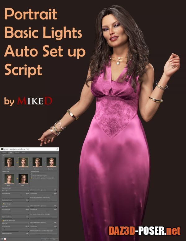 Dawnload MD Portrait - Basic Lights Auto Set Up Script for free