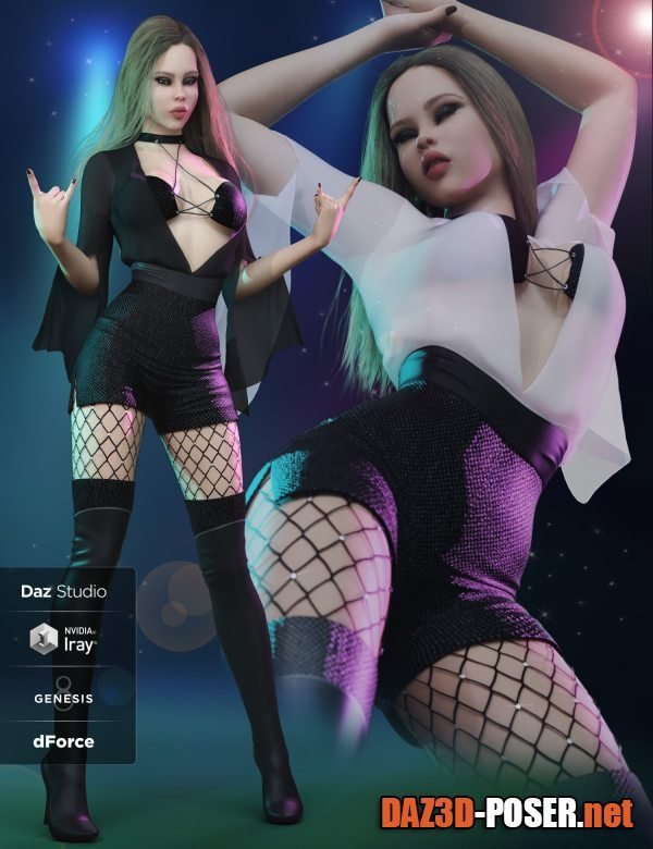 Dawnload Night Party Outfit For Genesis 8 And 8.1 Females for free