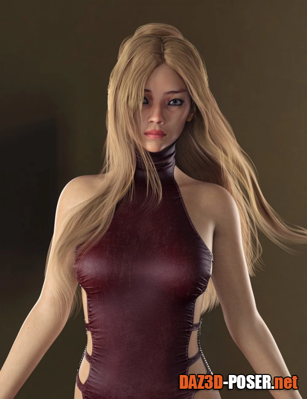 Dawnload PS Long Hair for Genesis 8 and 8.1 Female for free