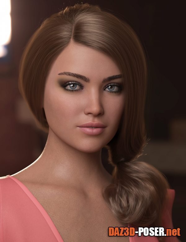 Dawnload Romantic Side Tail Hair for Genesis 8 Female for free