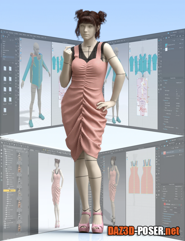 Dawnload Runway Mannequin Shape for Clothes Creation and Demonstration for Genesis 8 Female for free