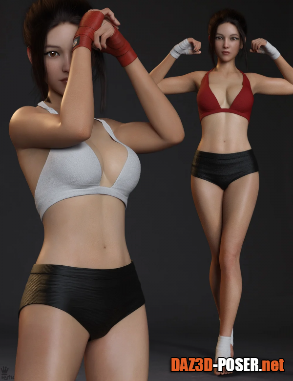 Dawnload The Combative Outfit Set for Genesis 8 and 8.1 Females for free