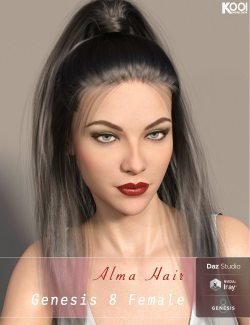 Alma Hair for Genesis 8 Female(s)