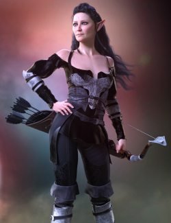 Elf Ranger Outfit for Genesis 8 and 8.1 Females