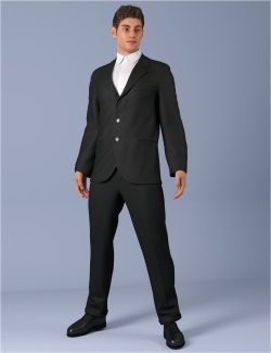 dForce HnC 3Button Suit Outfits for Genesis 8.1 Males