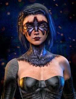 FPE Crow Geoshell Makeup for Genesis 8.1 Female