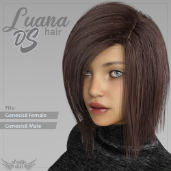 Luana Hair DS for Genesis 8