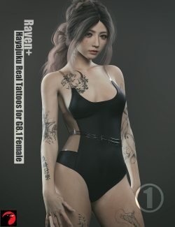 RAV Hayajuku Stylish Tattoos ONE for Genesis 8.1 Female(s)