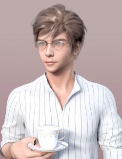 Jin Hair for Genesis 8 and 8.1 Males