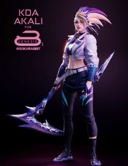 KDA All Out Akali For Genesis 8 and 8.1 Female