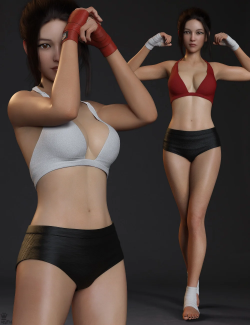 The Combative Outfit Set for Genesis 8 and 8.1 Females