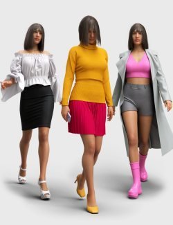 Walks of Mood – Animation Set for Genesis 8 and 8.1 Female