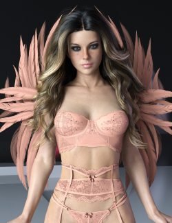 X-Fashion Crow Lace Lingerie for Genesis 8 and 8.1 Females