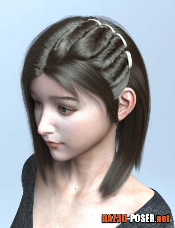 Dawnload Wsoug Hair for Genesis 8 and 8.1 Females for free