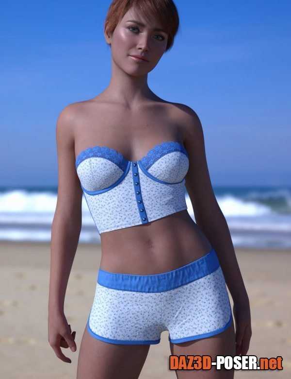 Dawnload dForce SunnySweet Outfit for Genesis 8 and 8.1 Females for free