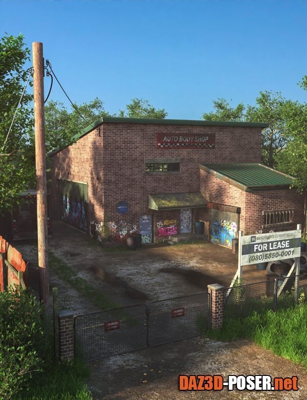 Dawnload Abandoned Workshop Building for free
