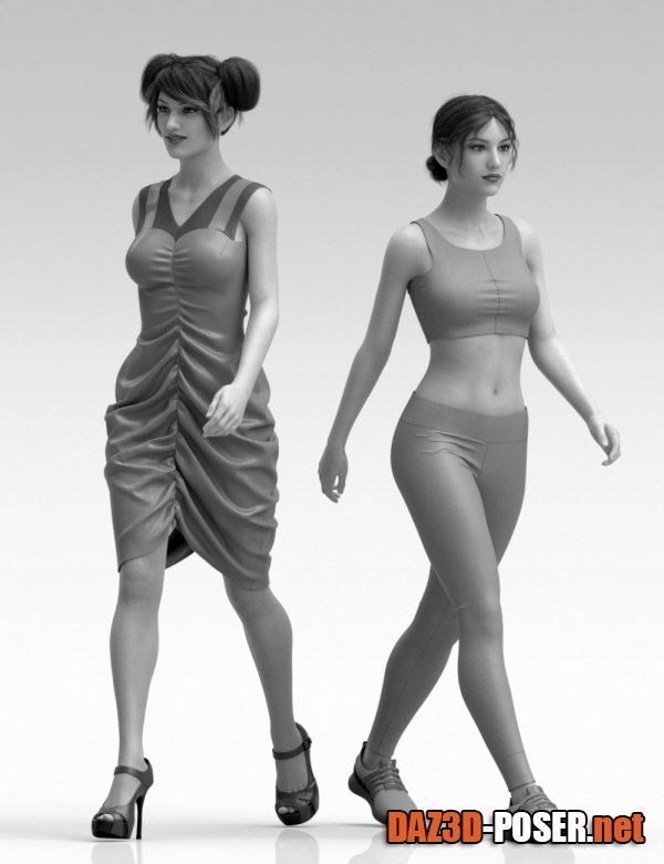 Dawnload Catwalk Animations for Clothes Presentation for Genesis 8 and 8.1 Female for free