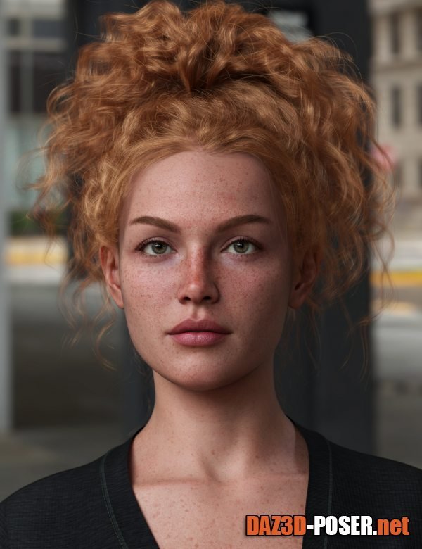 Dawnload Curly Top Updo Hair for Genesis 9 for free