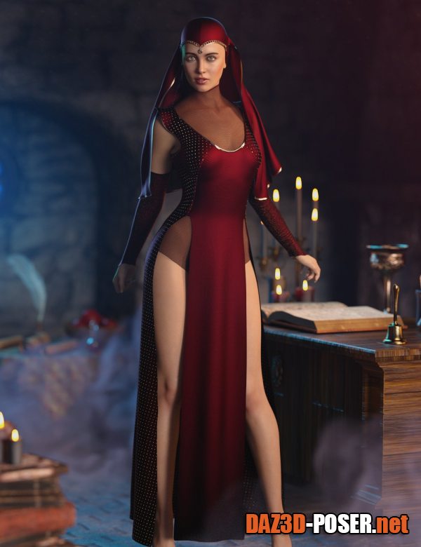 Dawnload dForce CGI Soraida Outfit for Genesis 8 and 8.1 Females for free