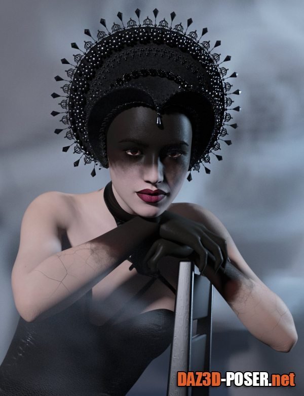 Dawnload dForce Dark Wave Fantasy French Hood for Genesis 8.1 Female for free